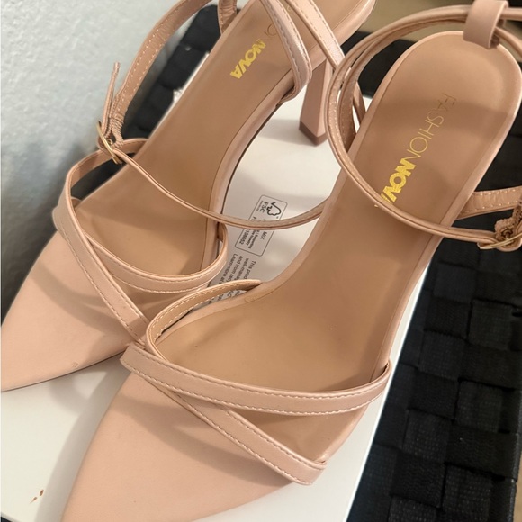 Fashion Nova Blush Strappy Heels - Picture 6 of 6